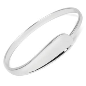 chunky silver bangle