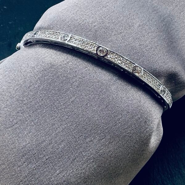 silver love bangle