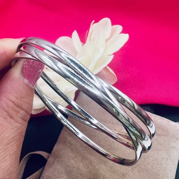 sterling silver russian bangle